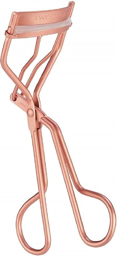 Tweezerman Rose Gold Lash Curler with 3 Replacement Pads, Wide-Awake Lift