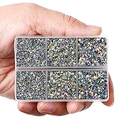 LPBeads 6400 Pieces Hotfix Rhinestones Clear AB