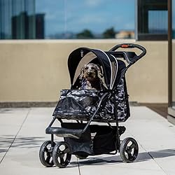 Petique Pet Stroller, Black Camo, One Size, Model
