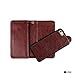 Case for iPhone 5C, xhorizon TM FLK Premium Leather Folio Case [Wallet Function] [Magnetic Detachable] Fashion Wristlet Purse Soft Flip Multiple Card Slots Case Cover for iPhone 5C (Coffee)