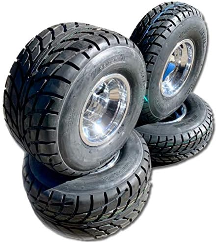 Quad Tyre Set DWT Innova Alloy Wheels LK 4x156 & 4x115 for Yamaha YFZ 450 R