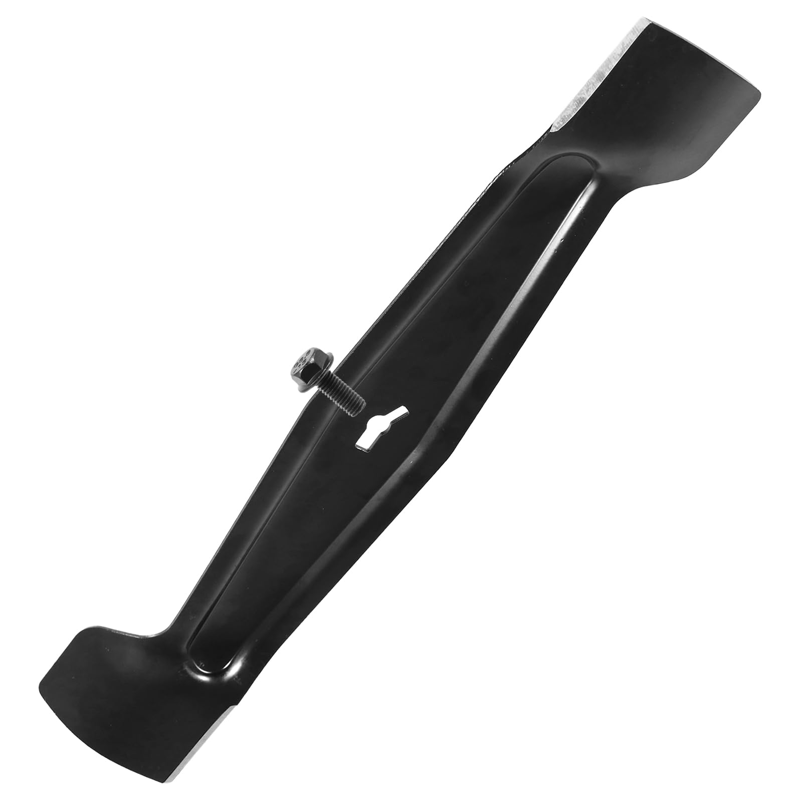SPARES2GO Metal Blade + Fixing Screw for Mac Allister MEB1638K MLM1600 MLMP1600 MLMO 1600SHFB Lawnmower (38cm)