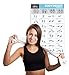 Motvia Home Gym Fitness Workout Exercise Poster, No Equipment Necessary