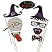 Halloween Photo Booth Prop 66Pcs on A Stick for Party Favor Supply Fancy Trick or Treat Decor DIY Kit