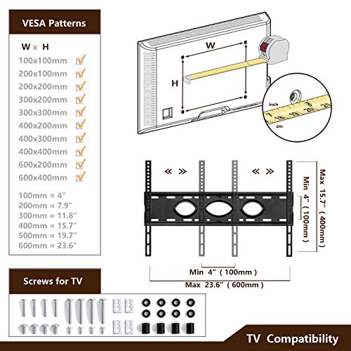 TAVR Swivel Floor TV Stand with Height Adjustable Mount Bracket for 32