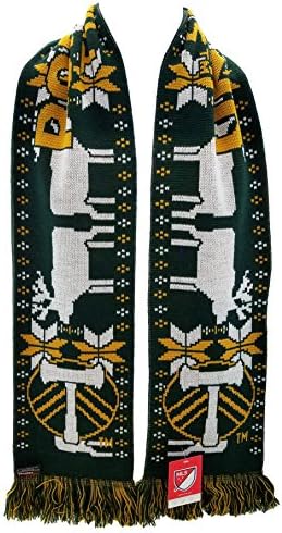 MLS Portland Timbers Ugly Holiday Scarf, Green, One Size