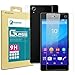 Rhidon Sony Xperia Z3+/Z3 Plus/Z4 (Front + Back) Tempered Glass Screen Protectors Anti Fingerprint Bubble Free Shatterproof Shockproof Protective Skin Film for Sony Xperia Z3+/Z3 Plus/Z4
