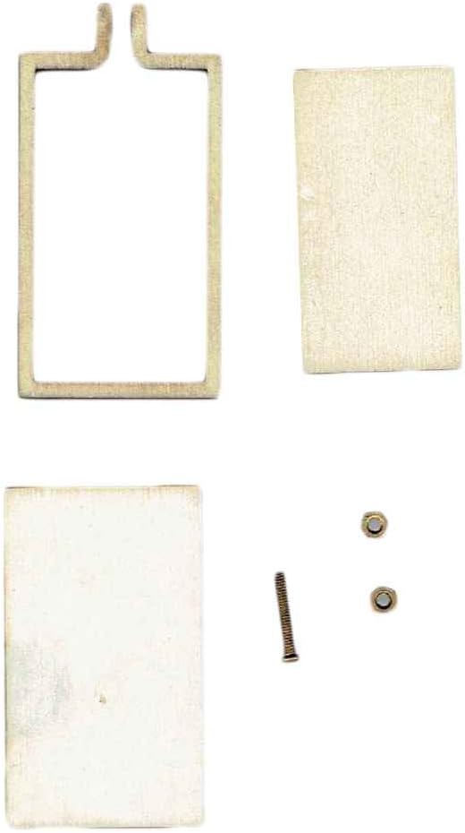 Masterein Mini Embroidery Hoop Wooden Square Cross-stitch Frame Small Hand Stitching Fixator Oval Framing Hoop Ring DIY Gift Rectangle 5.6x2.9cm