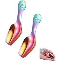 Lot De 6 Petites Cuillères à épices En Inox - Taille Mini 7,4 Cm, Pour Bocaux, Dosage Sel, Sucre, épices