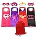 SPESS Comics Cartoon hero Costumes 4Pcs Girl Capes and Masks with Bag