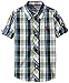U.S. Polo Assn. Little Boys' Plaid Sport Shirt, Classic Navy, 5/6
