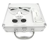 Ocean-Aquarius Silver Surgical Binocular Loupes 3.5x 420mm Working Distance Optical Glass with LED Head Light Lamp+Aluminum Box Silver