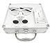 Ocean-Aquarius Silver Surgical Binocular Loupes 3.5x 420mm Working Distance Optical Glass with LED Head Light Lamp+Aluminum Box Silver