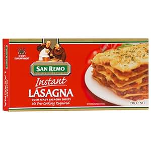 Amazon.com : San Remo, Instant Lasagna Sheets, net weight ...