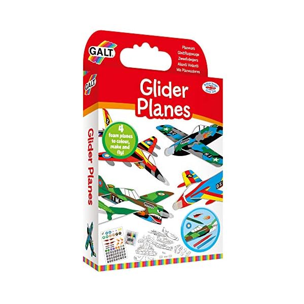 Galt-Toys-Glider-Planes-Craft-Kit-for-Kids-Ages-5-Years-Plus Galt Toys, Glider Planes, Craft Kit for Kids, Ages 5 Years Plus