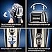 MOOSOO Electric Razor for Men Electric Shaver with Upgraded Autosensing Motor/Pop-Up Beard Trimmer / 800mAh Rechargable / 60min-runtime Wet Dry Black (G3 Model - 2019 Upgraded Version)