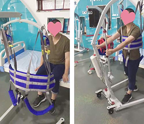 Full Body Patient Lift Slings Drive Medical Thigh Hip Waist Lumbar Back Supports Standing Aids Leg Trainers Exercise with Padded Chest Buffer Large Load Capacity 506 Lbs AnyBack