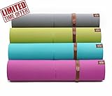 NEW YEAR SALE Heathyoga Eco Friendly Non Slip Yoga Mat, Body Alignment System, SGS Certified TPE Material - Textured Non Slip Surface and Optimal Cushioning, 72