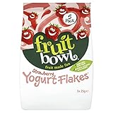 Fruitbowl Strawberry Yogurt Fruit Flakes MultiPack 25 g (Pack of 6, Total 30 Bags)