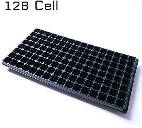 PartyYeah 128 Cell Thickened Seed Starter Tray, Extra Strength 1020 Starting Trays for Planting Seedlings, Propagation, Germination Plugs