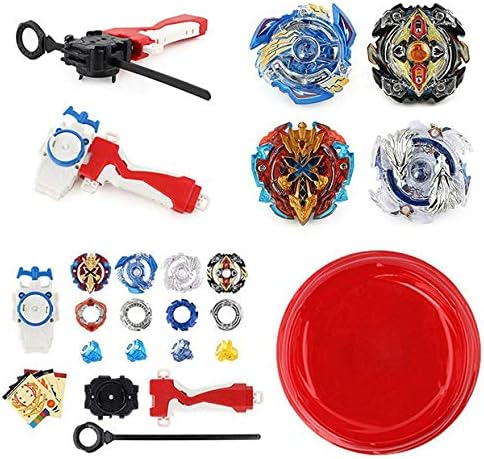 3T6B Bey Battle Gyro Burst Battle Evolution Attack Pack with Battling Tops, Stadium and Launchers Fusion 4D Gyro Box Fight Master