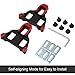 Cleat Set Bike Cleat 9 Degree Float Self Road Cleats and Wrench for Road Bike Bicycle & Indoor Cycling Cleat Set