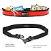 BSEEN Led Running Belt USB Rechargeable Reflective Waist Pack High Visibility Fanny Pocket for Running, Camping, Walking, Cycling (Red)