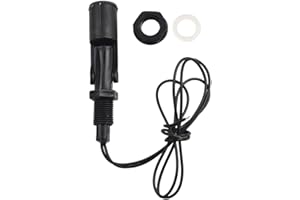 Float Switch for Water Level Sensing – Horizontal for SPST Liquid Level Sensor, 12V/24V DC, 0.5A Max Switching Current, PP Ho