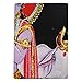 Lord Krishna Indian Decor Cotton Tapestry Poster Size Black Wall Hanging 42X30 Inches