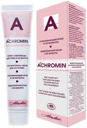 ACHROMIN CREAM / REAL WHITENING CREAM/ 45 ml. - UV Removes & Prevents Reccurrance of Pigmented Dark Spots, Age Spots, Post- Pregnancy Brown Patches by Allen Mak