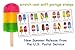 Frozen Treats - 2018 USPS Forever First Class Postage Stamp Scratch-and-Sniff Sheets U.S. Forever 50 Cents (5 Books of 20 Stamps Each)