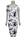 TAM WARE Women's Sweetheart Short Sleeve Midi Dress TWCWD053-WHITEBLUE-US S