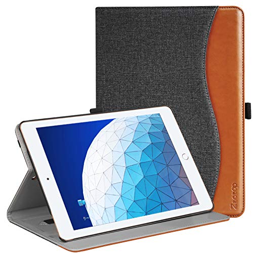 Ztotop Case for iPad Air 10.5" (3rd Gen) 2019/iPad Pro 10.5" 2017, Premium Leather Business Slim Folding Stand Folio Cover for New iPad Tablet with Auto Wake/Sleep, Multiple Viewing Angles, DenimBlack