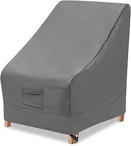 Vailge High Back Patio Chair Cover,100% Waterproof Veranda Chair Covers,600D Heavy Duty High-Back Chair Outdoor Patio Furniture Cover-35 L x 28W x 35