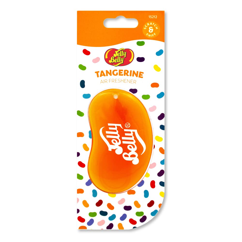 Jelly Belly 15212 3d Jelly Bean Air Freshener - Tangerine, Orange