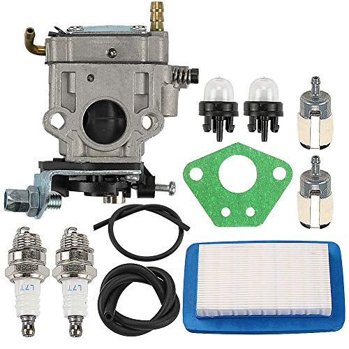 Allong Carburetor Air Fuel Line Filter Spark Plug Carb for Echo PB-770 PB-770H PB-770T Backpack Blower Replaces Echo A021001870 A021003940 A021001870 Walbro WYK-406-1 WYK-406 WYK-345-1