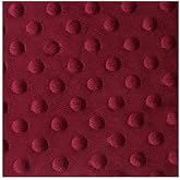 Minky Fabric Dimple Dot Biking Red / 60" Wide/Sold by the Yard