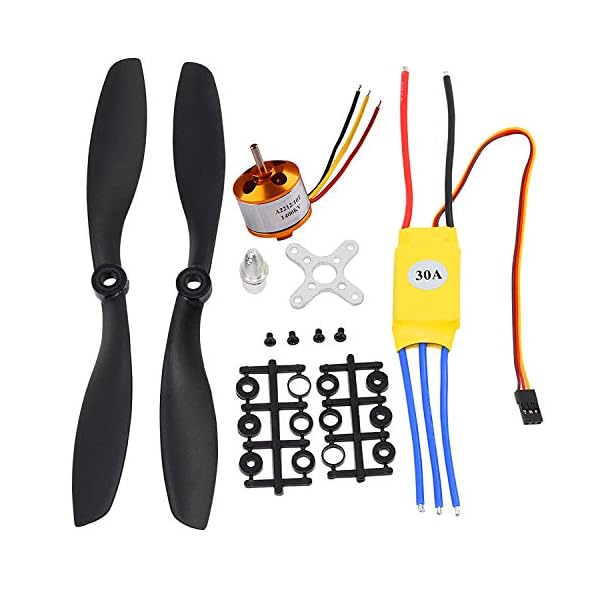 Kyrio 1400KV RC bürstenloser Motor A2212 10T mit 30A bürstenlosem ESC-Set 8045 Propellerzubehör Kit Halterung für RC…
