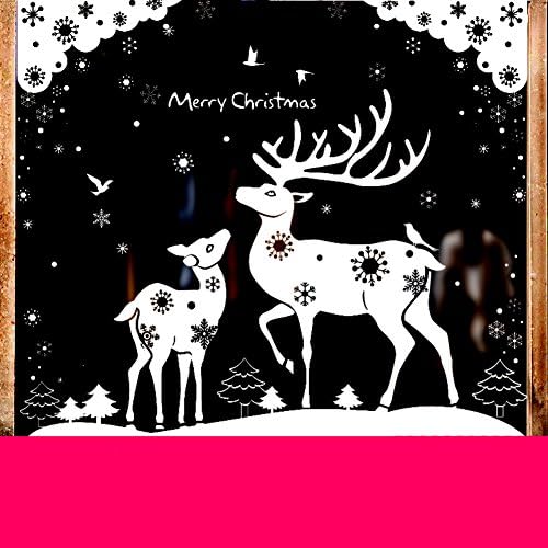 Christmas wall sticker/glass window stickers/ shop,dress up window sticker-Z