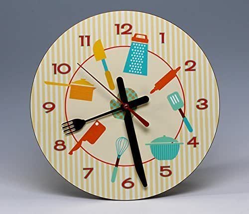 Amazon.com: 8" Round Kitchen Wall Clock ~ a whimsical ready-to-hang