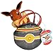 Pokémon Eevee Pokéball Purse Accessory - with Cute Miniature Eevee Plush Toy Figure