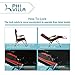 PHI VILLA XXL Oversized Padded Zero Gravity Chair, Foldable Patio Recliner, 30