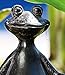 Evergreen Garden New Creative Sitting Yoga Frog Polystone Outdoor Statue - 6.75”W x 3.25”D x 7”H