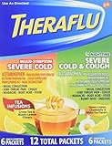 Theraflu Multi-Symptom Severe Cold & Cough Combo Packets with Lipton Flavors 12 ea