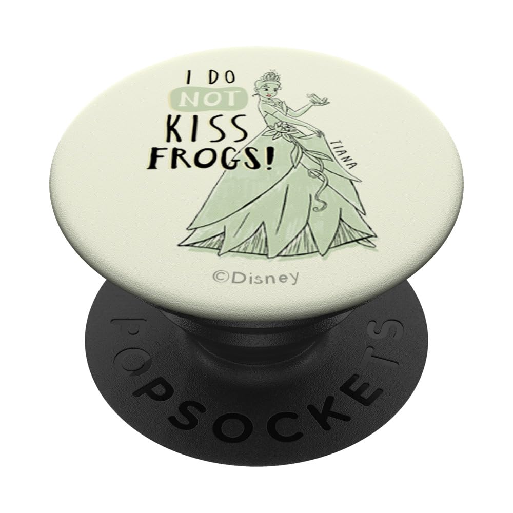 Disney Princess Tiana I Do Not Kiss Frogs PopSockets Adhesive PopGrip