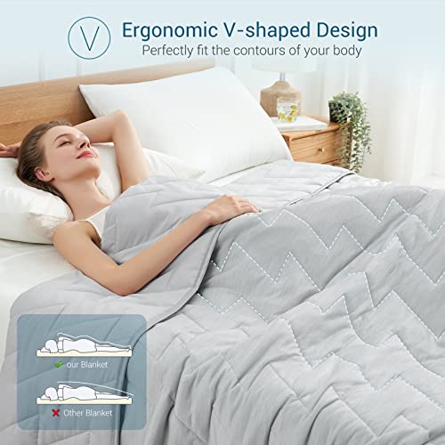 Elegear Revolutionary Cooling Blanket Queen Absorbs Body Heat to Keep
