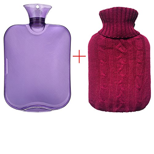 Premium classic rubber hot water bottle, transparent hot water bo…
