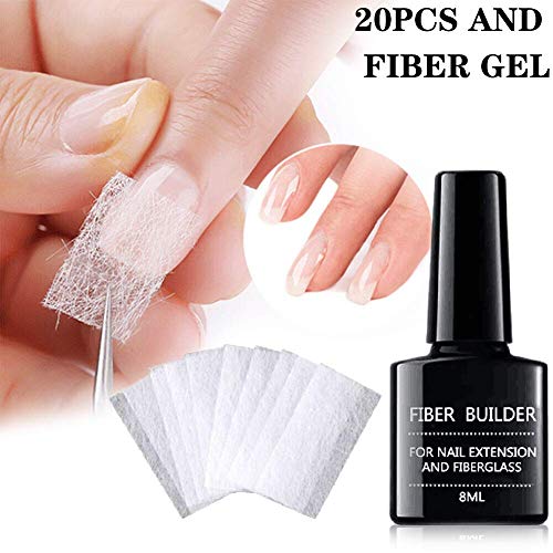 Magical Nail Extension Silk Fiberglass,Nail Care Fiberglass Silk Nails Wrap Stickers for Gel Extension Nail Art Tools - Thumbnail 7