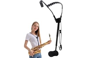 Saxophone Shoulder Harness Sax Holder Comfortable Sax Neck Strap Hook for Saxophone Horn Tenor Baritone Alto Sax Soprano Clar