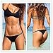 Gopen Brazilian Bikini Swimsuit For Women Padded Bikini Top Push Up Halter Triangle Bottom Printed